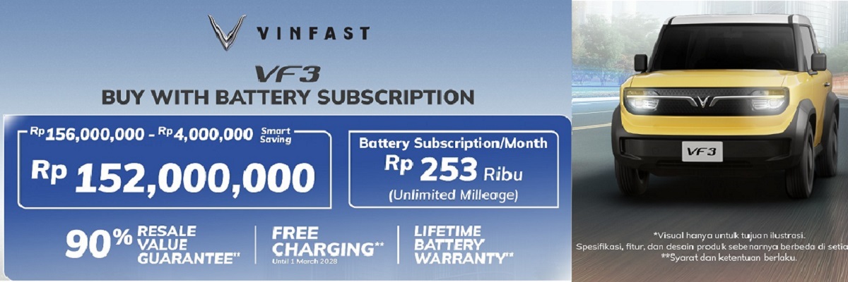 Promo Vinfast VF3 Promo - Vinfast Karawaci 2026