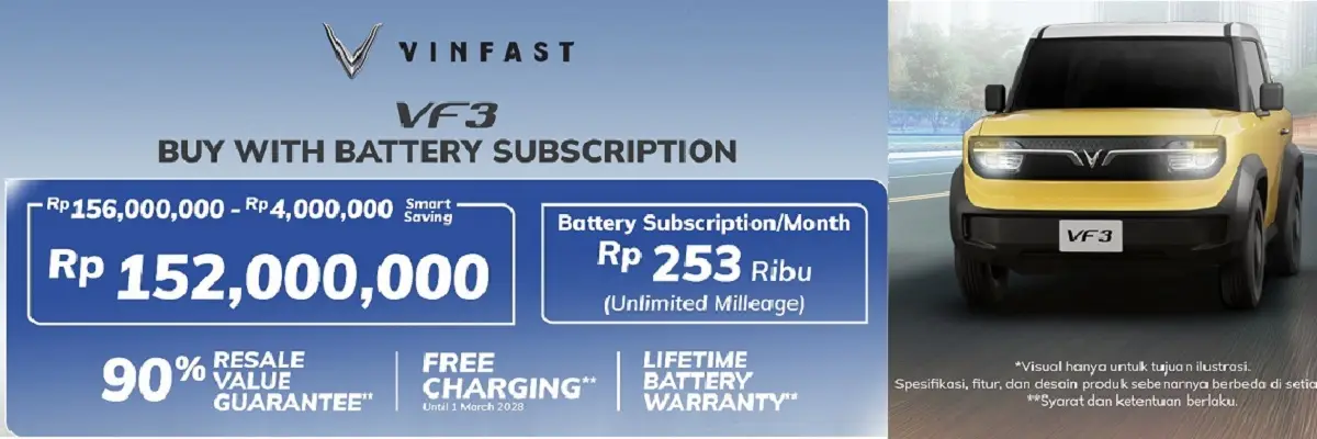 Promo Vinfast VF3 Promo - Vinfast Karawaci 2026